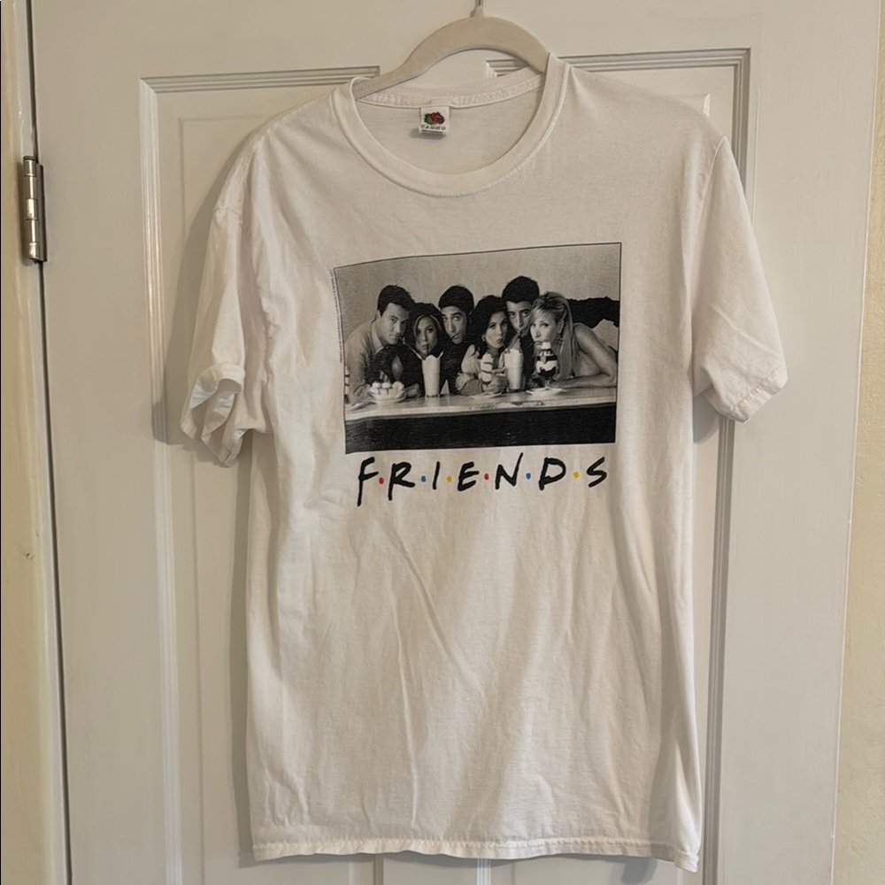 Fruit of the Loom White Friends Graphic T-Shirt